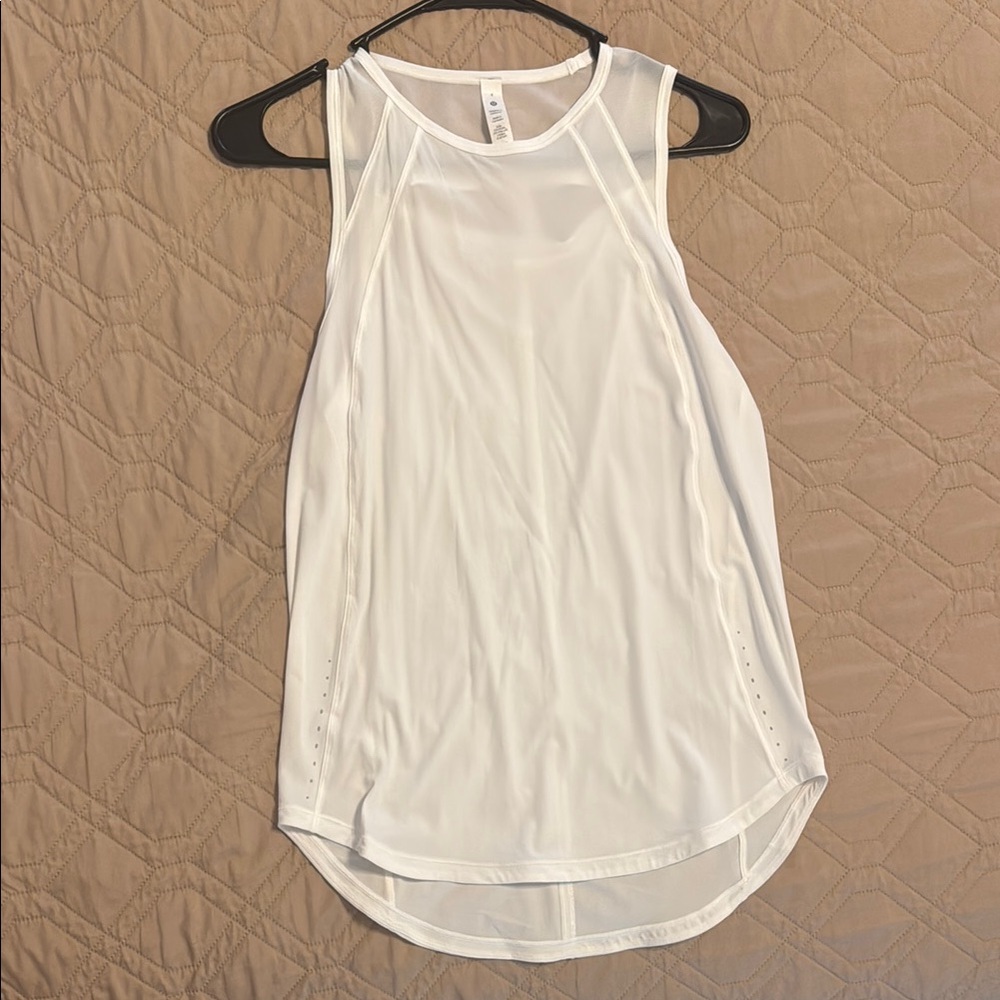 Lululemon Women's White Sleeveless Top